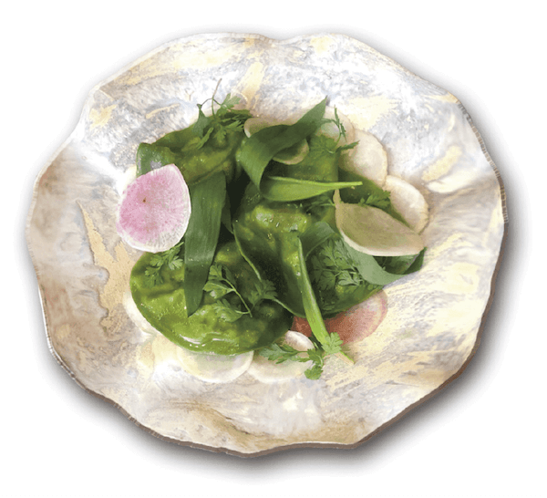 抹茶のラビオリ